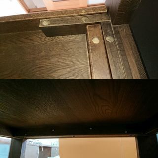 カリモク　6人掛けダイニングテーブル　90ｘ180ｘ高さ69ｃｍ　ダークブラウン　引き取りに来てくださる方にお願いします。の画像