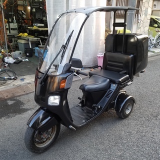 側車付き軽二輪　ジャイロキャノピー　トライク　68cc　二人乗り可能　タンデム　マロッシ　ボアアップ済みの画像