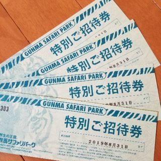 群馬サファリパークのチケット(お話し中
