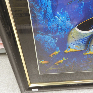 マリンアート 版画 壁掛けひも付き ☆ PayPay(ペイペイ)決済可能