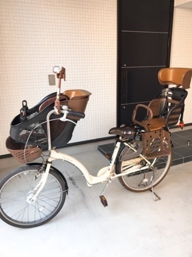 ①前後チャイルドシート付き 子乗せ自転車