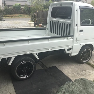 ✨カスタム✨ サンバートラックTCスーパーチャジャー4WD AT AC パワステ  パワーウインド HHDナビ (修復歴無し)の画像