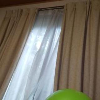 ベージュ　カーテン