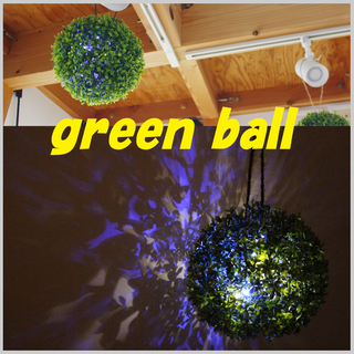 新品 LED グリーンボール プチイルミ付 ディスプレイ 飾り ライト キャンプ 当店オリジナル商品！クリスマス イルミネーションの画像