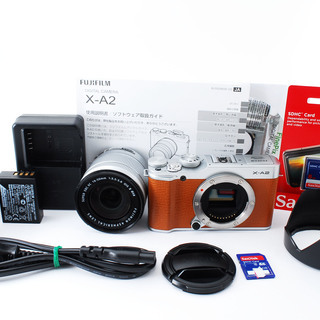 Fujifilm X-A2 ブラウン レンズキット☆極上美品☆小型・軽量ボディ&自分