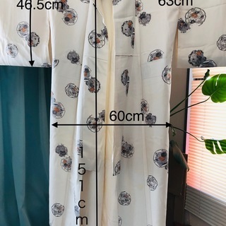 小紋　道行　帯　帯留　伊達襟　セット　身丈151ｃｍ、身幅60ｃ...