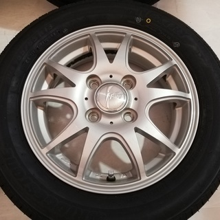 値下げ　軽自動車用　中古アルミホイール　ｘ　新品　ブリヂストン　ノーマルタイヤ　４本セット　G-16の画像