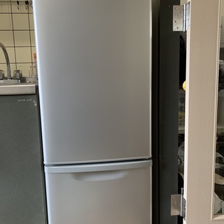 【中古】Panasonic 2ドア冷蔵庫 168L シルバー 168L