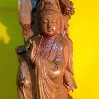 有難う御座いました。渾身の一点物 大黒天 中 玉クズ木 土橋慶光作