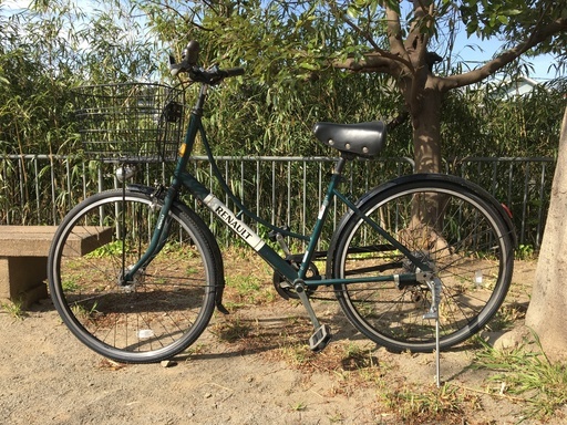 シティサイクル　RENAULT（ルノー）　26インチ　グリーン