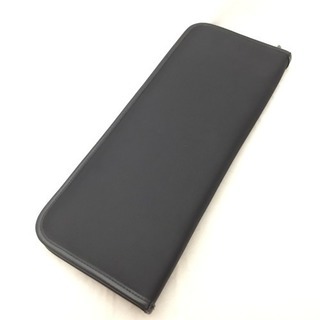 Burberry バーバリーブラックレーベル 黒ネクタイケース レザー×ナイロンの画像