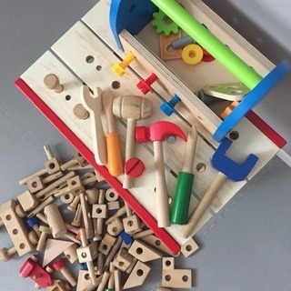 取引中 木のおもちゃ 工具セットの画像