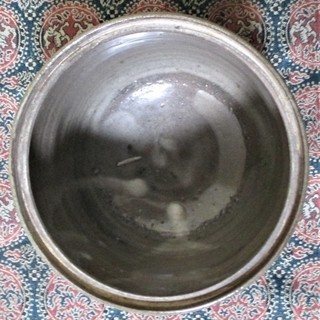 希少　時代　古唐津風　粉引字　水指　窯印　秋用　未使用　工芸品　美術品　骨董品　引き取り可能な方のみ　の画像