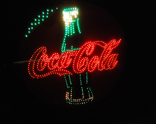 希少 Coca-Cola/コカコーラ 電飾 片面 100V 店頭販促品 オブジェ 壁掛け対応 動作OK  ☆ 札幌市 清田区 平岡