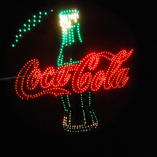 希少 Coca-Cola/コカコーラ 電飾 片面 100V 店頭販促品 オブジェ 壁掛け対応 動作OK  ☆ 札幌市 清田区 平岡の画像
