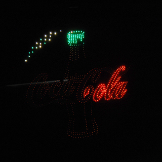 希少 Coca-Cola/コカコーラ 電飾 片面 100V 店頭販促品 オブジェ 壁掛け対応 動作OK  ☆ 札幌市 清田区 平岡の画像