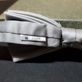 ★中古品　蝶ネクタイ  　グレーの画像