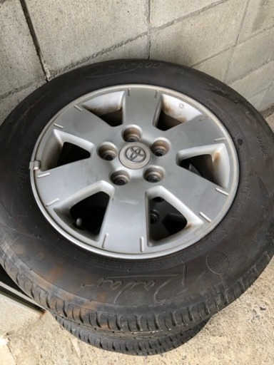 60ノア、ヴォクシー用15インチ、タイヤホイールセット、バリ山