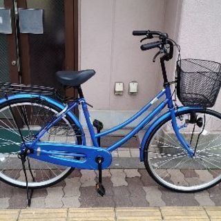 美品☆CLOVE 26吋ファミリーサイクル 変速なし/ブルー