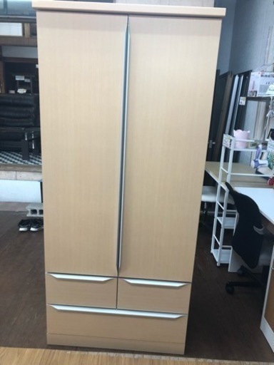 【リサイクルサービス八光　田上店　配達・設置OK】木目クリーム　チェスト