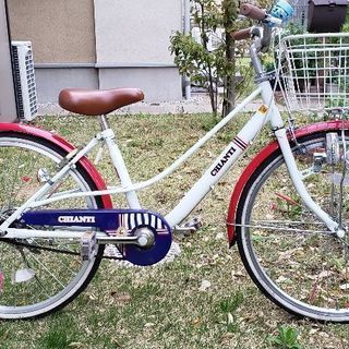22インチ子供用自転車(前輪空気漏れ、バルブのゴムキャップ無し)