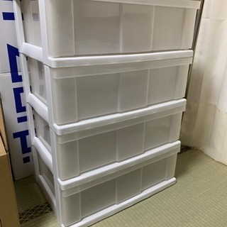 ウッドトップチェスト 4段  2セット有
