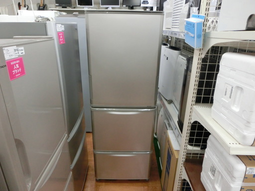【安心1年保証】3ドア冷蔵庫 MITSUBISHI MR-C34C-W 2018年製 335L 自動製氷 【トレファク上尾店】