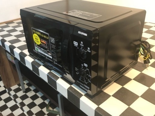 家電祭り　20％OFFキャンペーン【リサイクルサービス八光　田上店　安心の3か月保証　配達・設置OK】IMB-F183-6(ブラック) 電子レンジ 18L 60Hz(西日本用)
