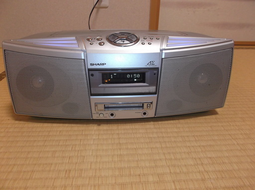 シャープ製　CDMDラジカセ　2005年製