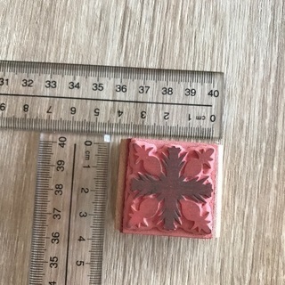 ハワイ ハワイアンキルト柄 スタンプ　300円の画像
