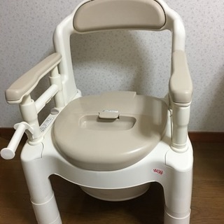 終了。 【未使用】 介護用品 ポータブルトイレ 安寿