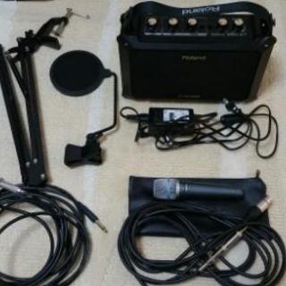 [取引終了]アンプ(MOBILE-AC)、マイク(SHURE B...