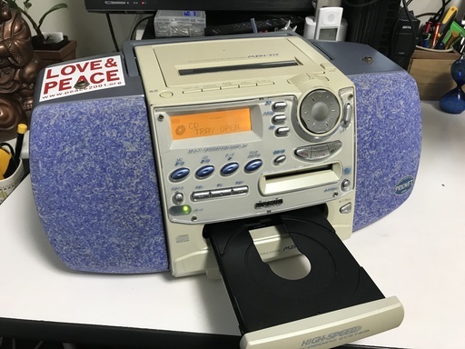CASIO：カセットラジカセ ： MDH-515 MD/CD/