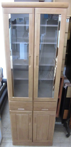 南12条店 ユウカ ダイニングボード 食器棚 ブラウン