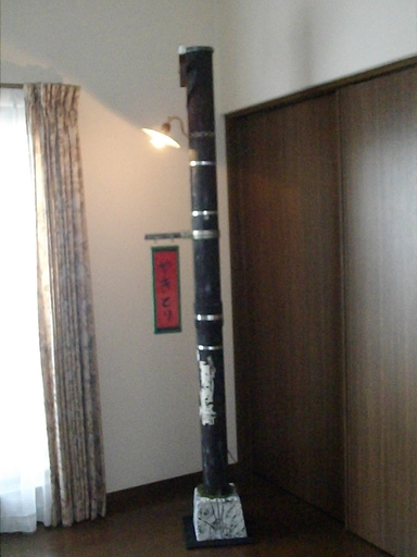 室内用レトロ電柱（ランプ付き）