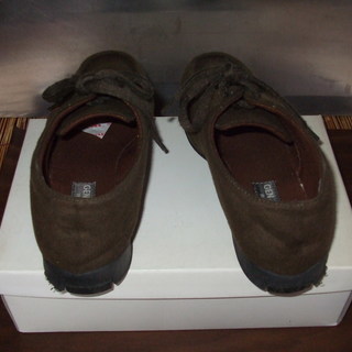 靴　２３センチ　深緑色　の画像