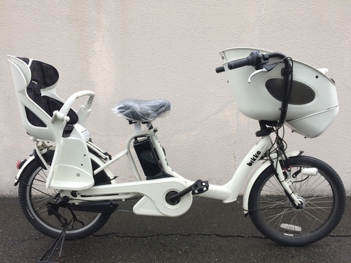 地域限定送料無料　ブリヂストン　ビッケ　ポーラー　三人乗り　20インチ　子供乗せ　ギュットミニ　キッスミニ　神戸市　電動自転車