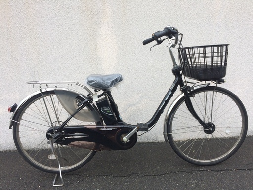 地域限定　パナソニック　ビビ　DX　新基準　12AH　子供乗せ　黒　ナチュラ　アシスタ　神戸市　電動自転車