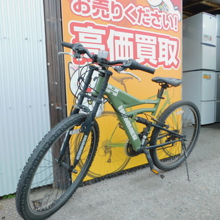 【エコプラス小倉南店】ハマー マウンテンバイク 18段変速 スタッフ グリーン 向井 オススメ(^^♪ 中古車 自転車 チャリ スポーツ車の画像
