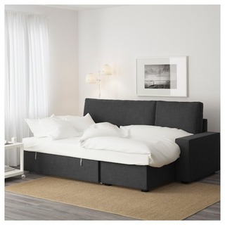 5月25日処分。IKEA☆L字ソファ☆ソファベッド
