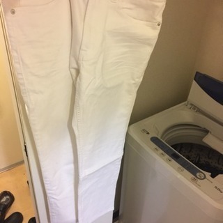 新品 無印良品 ズボン メンズ 白 お洒落 状態良の画像