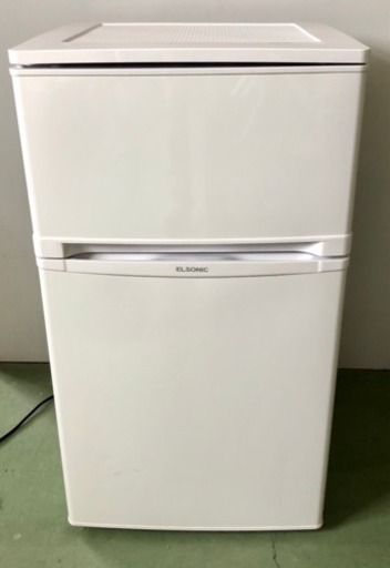 N  ELSONIC 家庭用ノンフロン冷凍冷蔵庫 EJ-R832W 2017年製