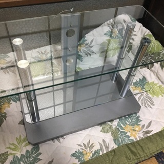 <無料>ガラステレビ台