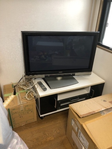 HDD内蔵 37㌅TV と テレビ台【難あり】