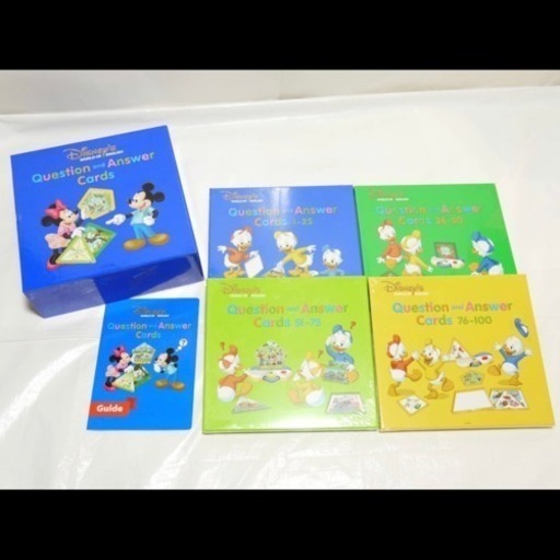 最新版 2017年 新品 未開封 両面デジタル Q&Aカード ディズニー英語システム