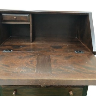 ライティングデスク 学習机 コンパクト収納 松本民芸家具 木製 高さ102cm