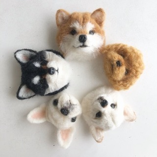 カフェで羊毛フェルト教室♪羊毛フェルトでリアル犬猫ちゃん作ってみませんか。の画像