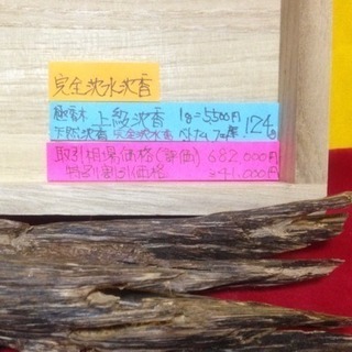 京都古寺継承逸品 完全浸水沈香 姿物・塊  ベトナム フエ産 上級天然沈香 SSクラスの画像