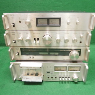 中古品 オーレックス チューナー(ST-330)＆パワーアンプ(SY-330)＆プリアンプ(SC-330)＆ステレオ カセットデッキ(PC-426O4260)