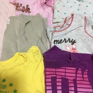女の子 子供服 まとめ売り 80 90サイズ ノースリーブの画像